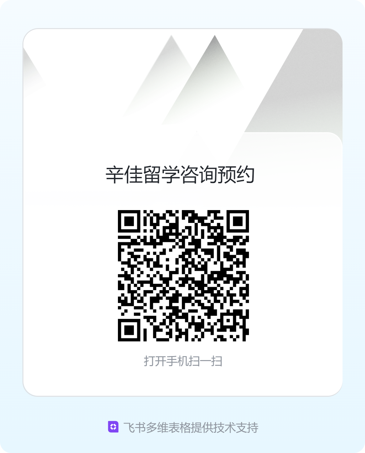 辛佳教育飞书咨询问卷二维码
